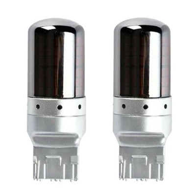 2 Stück Chrom 7440 T20 144SMD Bernstein Canbus Fehler LED Lampe Birne Blinken