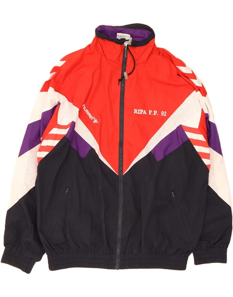 Chándal completo HUMMEL para hombre gráfico XL azul marino bloques de colores poliéster AB04 Foto 2 de 4