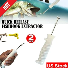 2XQuickrelease Fishhook Extractor,Fish Hook Remover Tool, Ergonomics FishingHook