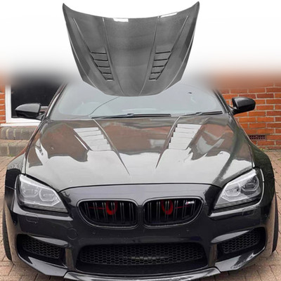 For BMW 6 Series M6 F06 F12 F13 2012-17 REAL CARBON Front Hood Bonnet Lid Cover