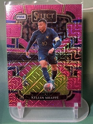 Kylian Mbappe 2023-24 Panini Select Pink Mojo Prizm /199