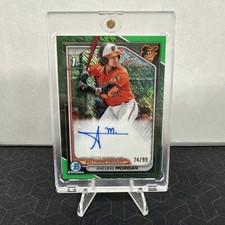 2024 Bowman Chrome Prospect Autographs Aneudis Mordan Green Shimmer /99 #CPA-AMO