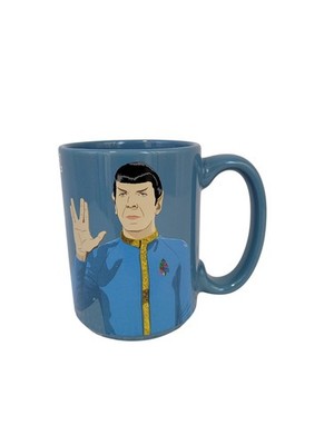 Star Trek Spock Live Long and Prosper 15oz Blue Coffee Mug Zak! Designs NEW