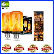 Upgraded 4 Modes LED Flame Bulbs - Safe & Bright Light for Holiday Celebrations