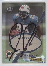 1999 Collector's Edge Black Ink 1392/1450 James Johnson Rookie Auto RC 01wi