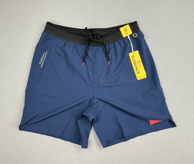 Florence Marine Mens Airtex Athletic Shorts Dark Navy Blue Quick Dry Sz S