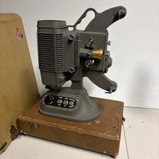 Vintage 8mm Film Movie Projector By DeJUR - Model 750 W/Case Tested Working