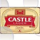 Vintage Castle Lager Beer Metal Tin Signs - Retro South African Brewery Poste