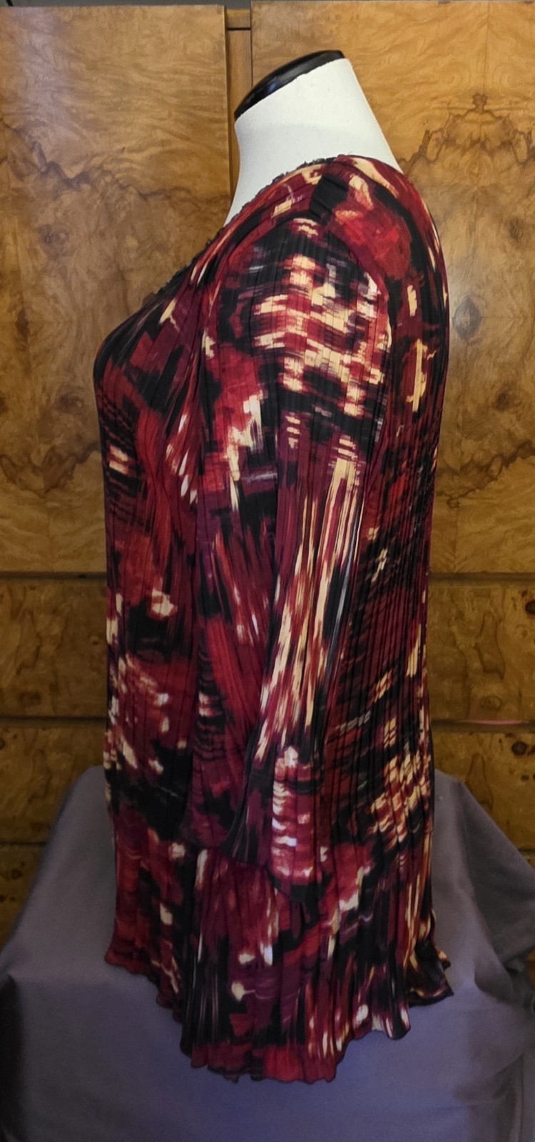 CATHERINE'S ~ ANGLED MULTI COLORED TUNIC TOP ~ 4X - image 4