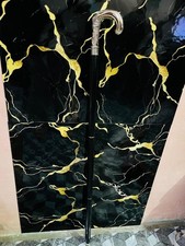 Men's Brass Designer Wooden Walking Stick Vintage SIlver Brass Handle Cane Gift