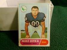 1968 TOPPS FOOTBALL CARD #162 MIKE DITKA