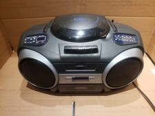 2000 Audiovox AM/FM PORTABLE CD Cassette PLAYER Stereo Black BOOMBOX CD1895
