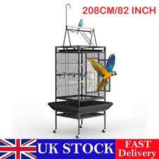 82" Extra Large Cage Large Open Playtop Parrot Bird Cage for Cockatiels w/ Stand