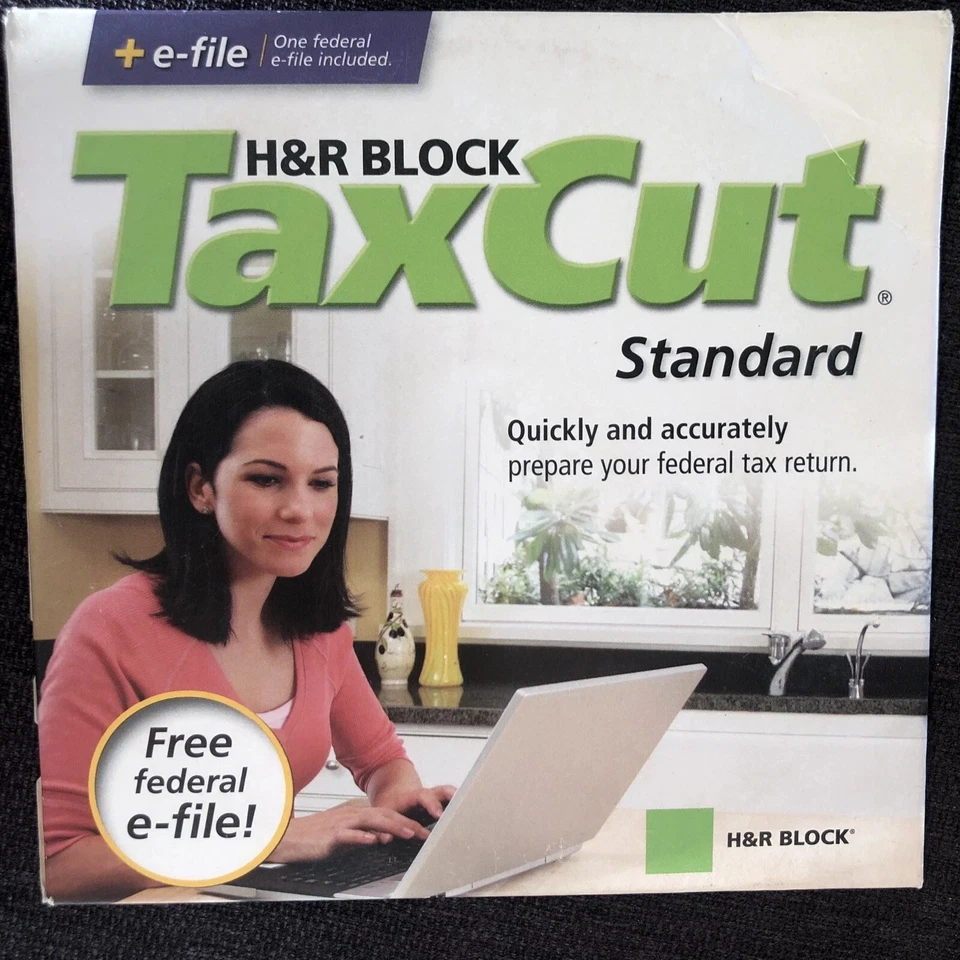 H&R BLOCK TaxCut 2008 Standard Federal + e-File Tax Software - Brand New SEALED! - Image 2 of 3