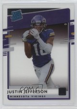2020 Panini Chronicles Clearly Donruss Rated Rookie Justin Jefferson 18jt