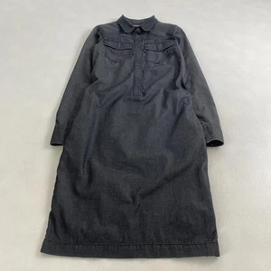 Gucci Robe Denim Cuir Interrupteur Long 36