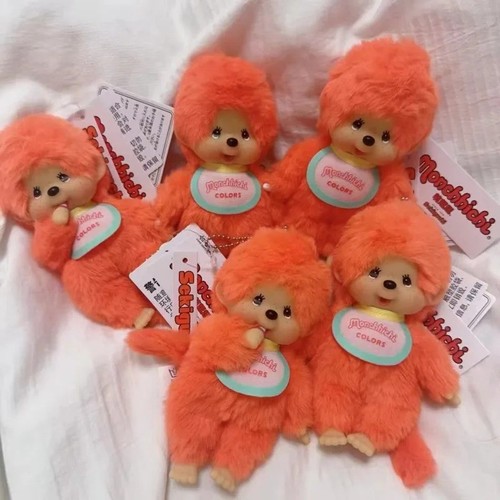 MONCHHICHI- Girl Keychain Sekiguchi 5.9" Bib Monkey Collectible Plush Doll Toy - Picture 3 of 34