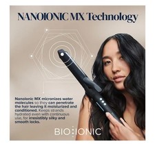 NEW Bio Ionic 1.25" Long Barrel Curling Iron with Moisture Heat Technology