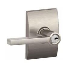 Schlage Latitude Keyed Entry Lever Set. Satin Nickel. F51 V LAT 619. 107 .