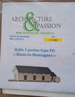 N MAQUETTE ARCHITECTURE ET PASSION HALLE 3 PORTES "RIOM ES MONTAGNES"  NO MKD