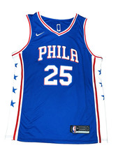 NIKE Philadelphia 76ers 25 Ben Simmons NBA Swingman Jersey Mens Size 48 Large
