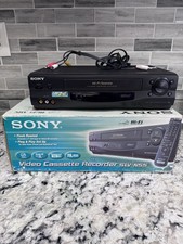 Sony SLV-N55 Hi-Fi VCR VHS Player with Original Box No Remote - Tested Working