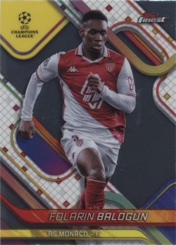 2025 Topps Finest UEFA FOLARIN BALOGUN Top of the World GOLD 