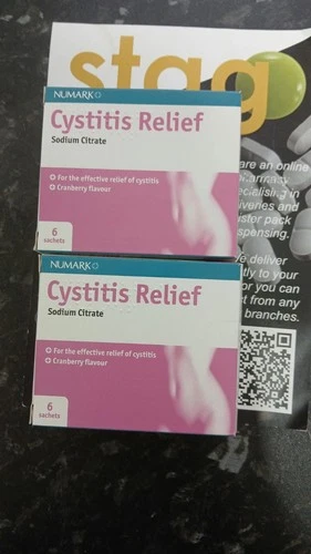 2 X Cystocalm 6 Sachets 4G Granules - Cystitis Relief from Burning Pain FLAT