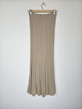 Ines De La Fressange x Uniqlo - Tan Crochet/Knitted Maxi Skirt - Medium