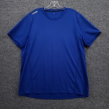 RLX Ralph Lauren Performance Shirt Mens XL Blue Short Sleeve Athletic Crew Neck