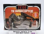 Imperial Tie Interceptor 100% Complete Star Wars ROTJ 1983 Kenner Vehicle