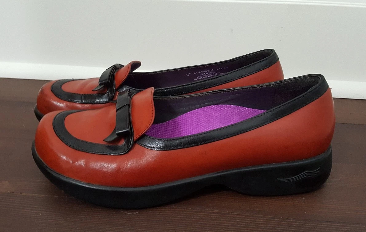 Dansko Danielle Bow Red Loafers Women s Size 37 US 6 Slip On Shoes Brazil