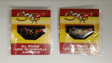 CORVETTE Pin Lot Of 2 Pinback 50th Anniversar...