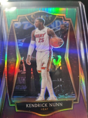 2020-21 Select Prizms Green White Purple #153 Kendrick Nunn