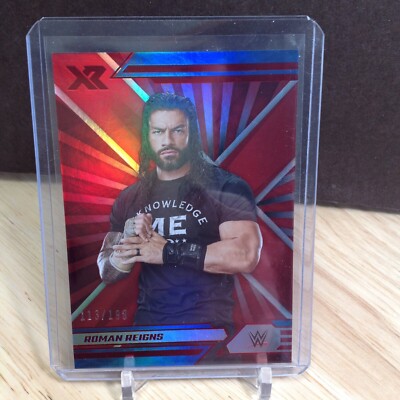 ROMAN REIGNS XR RED PARALLEL #113/199 - 2022 CHRONICLES WWE + 1
