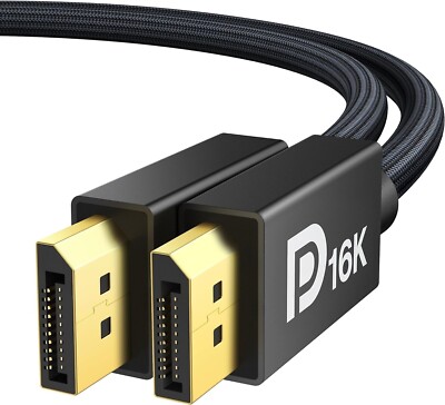 IVANKY 16K Displayport Cable 2.1, [VESA Certified] DP 2.1 Cable [16K@60Hz
