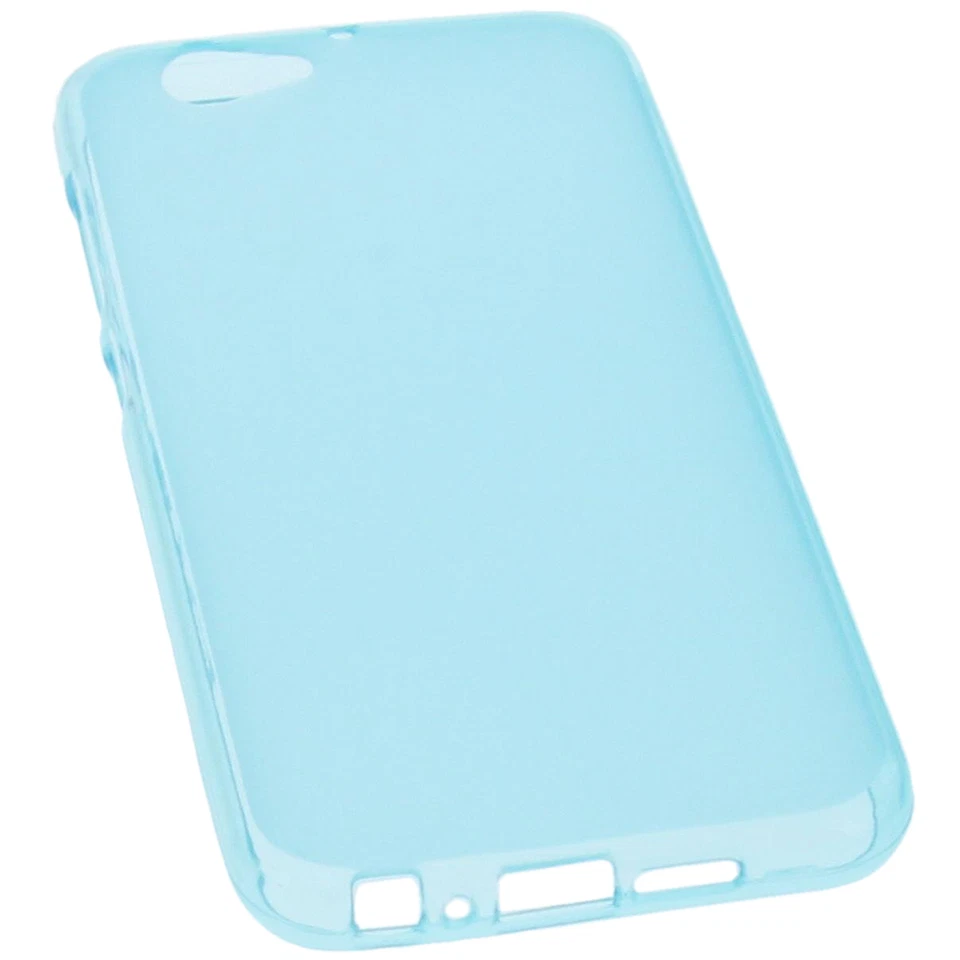 Custodia per HTC One A9s Custodia Cellulare TPU Gomma Custodia Blu - Immagine 3 di 4