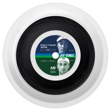 Yonex POLYTOUR SPIN 16L 1.25mm (black) 656ft 200m Reel Tennis String