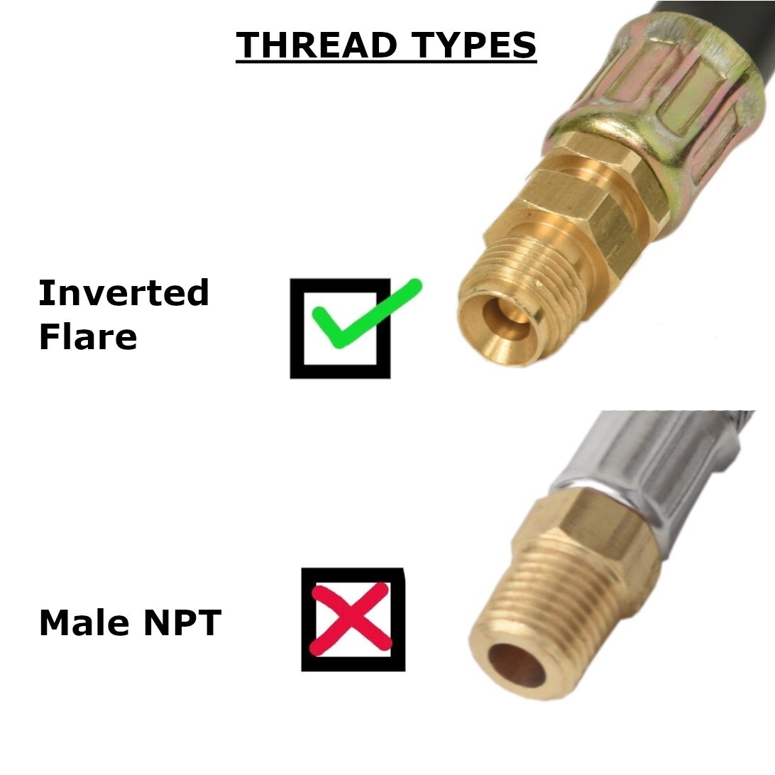 Flame King RV 12" Pigtail Propane Gas Hose Tank Connector Trailer