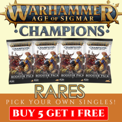 Warhammer Champions (Welle 1) Einzelkarten selten (Kaufen Sie 5 erhalten Sie 1 kostenlos!)
