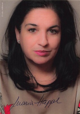 Maria Happel UH Soko Vienna Danube original signed autograph card postcard 8086 A