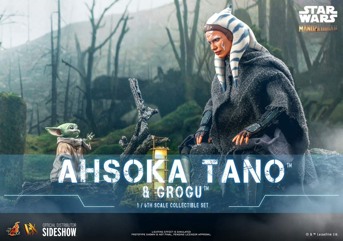 ホットトイズ STAR WARS Ahsoka Tano & Grogu Ahsoka Tano™ and Grogu™ Sixth Scale Figure Set by Hot Toys