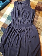 Gap Sleeveless Smock Dress, Size Large Comet Blue (133116)