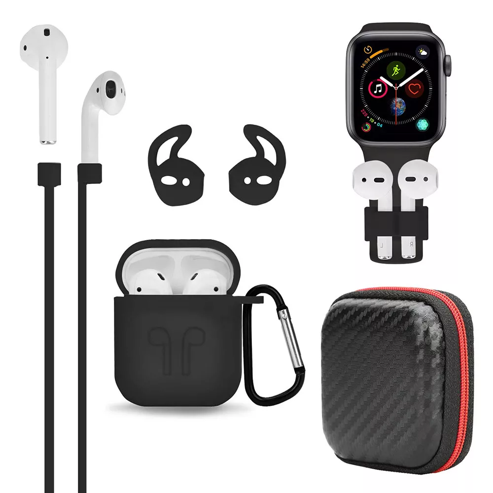 Apple Airpod case Wireless Earphone Case Accessories, Silicone Protective  Cover + Key Ring Clasp Set for