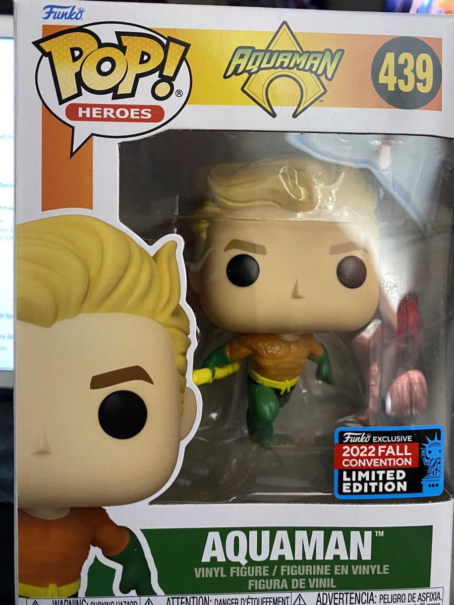 Funko Pop! 2022 NYCC Official Sticker Comic Con DC Aquaman #439