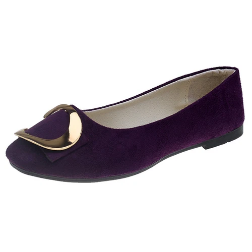 Women Flats Slip On Flat Shoes Formal Ladies Square Toe Classic Pumps Buckle - Bild 10 von 113