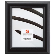 Craig Frames Dakota, 1.75" Satin Black Picture Frame