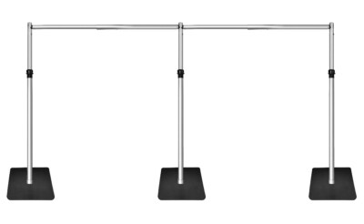 Rohr- und Vorhangsystem Zubehör für Hochzeiten Deko Back Drop verschiedene Größen 