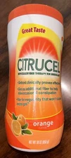 Citrucel Fiber Therapy Powder for Occasional Constipation Relief Orange 30 Oz