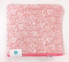 NEW C HOME WHITE,LIGHT PINK ,XOXO,HEART,100% COTTON SOFT BATH TOWEL- (27" x 50")